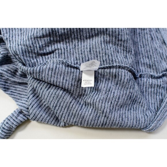 Pure Jill XL blue striped tie waist tunic linen blend - Picture 5 of 8